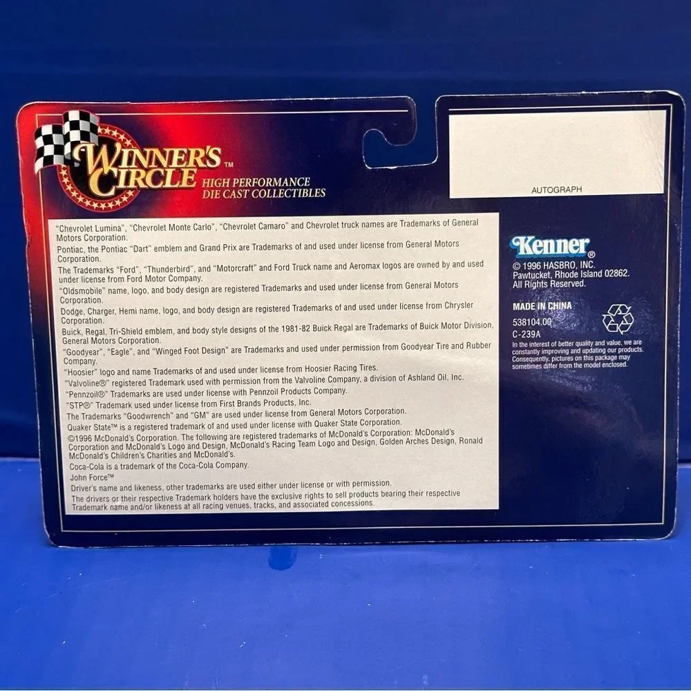 WINNER’S CIRCLE CHUCK ETCHELLS Kendall 1997 car